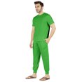 thumbnail image 3 of Inkmeso Ensemble de Pyjama Uni pour Hommes, Manches Courtes, Vêtement de Nuit à Col Rond, Ensemble de Pj, 3 of 7