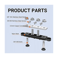 thumbnail image 2 of 250A 12V Bus Bar Battery Power Distribution Block Car Audio 12 Volt DC Busbar 4 x 3/8Inch Posts 6 x 8 Screws, 2 of 5