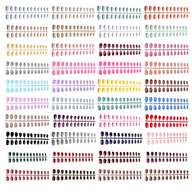 VONKY Nail Art Delicate Removable Artificial Tips Extension Fingernails Fashion Wraps Manicure Tools Decoration for Girls Type 6