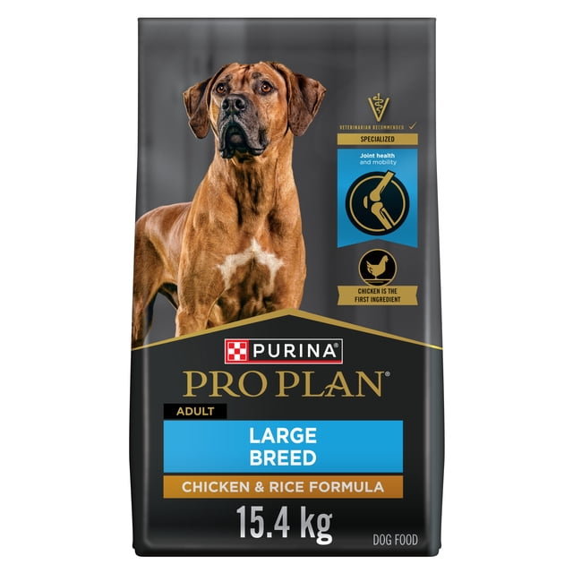 Purina Pro Plan Specialized Large Breed Chicken & Rice Formula, Dry Dog Food 15.4 kg