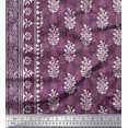 thumbnail image 2 of Soimoi Rayon Fabric Leaves Panel Printed Fabric 1 Yard 42 Inch Wide, 2 of 3