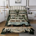 thumbnail image 2 of Kids Camping Coverlet Set Queen, Rv Camper Decor Bedspread Set for Camping Lovers Travel Trailers Happy Camping Quilt Set,Rustic Vintage Camping Theme Bed Set with 2 Pillow Cases, 2 of 3
