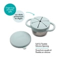 thumbnail image 3 of Melii Toddler Stainless Steel Snack Container with Silicone Top - Seafoam, 3 of 6
