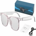 thumbnail image 1 of EASTIN Hy C8 PRO Lunettes Intelligentes Multifonctions AI Bluetooth Hy-C8 PRO Lunettes Intelligentes avec Caméra Écouteurs Sans Fil AI Lunettes Intelligentes pour Écouter de la Musique et Appeler Prise en Charge 75 la, 1 of 7