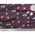 thumbnail image 2 of Soimoi Poly Georgette Fabric Planet Galaxy Decor Fabric Printed Yard 52 Inch Wide, 2 of 3