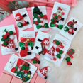 thumbnail image 1 of Kids Girl Christmas Tree Santa Elk Snowflake Hat Shape Duckbill Hairpin Gift Set, 1 of 9