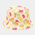 thumbnail image 3 of LinYooLi Chapeau Seau pour Femmes Motif Fruits Frais Réversible Chapeau de Pêcheur pour Hommes Adolescent Unisexe Sport Protection Solaire, 3 of 8