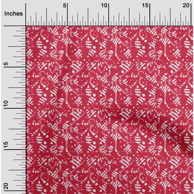 oneOone Viscose Jersey Fabric Abstract Block Print Fabric BTY 60 Inch Wide
