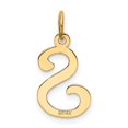 thumbnail image 3 of Diamond2Deal 14K Pendentif Charme Initiale Lettre S en Or Jaune pour Femmes, 3 of 6