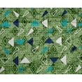 thumbnail image 4 of oneOone Polyester Lycra Green Fabric Texture & Triangle Geometric Dress Material Fabric Print Fabric By The Yard 56 Inch Wide, 4 of 4