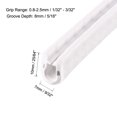 thumbnail image 2 of Unique Bargains Edge Trim U Seal White PVC Plastic U Channel Edge Protector Fits 1/32'' - 3/32'' Edge 10 Feet Long, 2 of 3