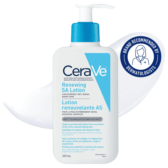 CeraVe SA Lotion, Salicylic Acid Body Lotion with Ceramides for Rough and Bumpy Skin, 237mL