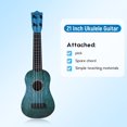 thumbnail image 4 of HAOAN Simulation 21” Ukulele Toy for Kids  Blue  0.6 lb, 4 of 7