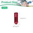 thumbnail image 2 of Uxcell Dart Flight Protectors, Aluminum Alloy Wing Protectors, Red 12 Pack, 2 of 2