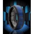 thumbnail image 2 of Men's Genuine Rose Wood Tungsten Ring Band Wedding Engagement Inlay 8MM, 2 of 7