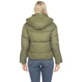 thumbnail image 3 of White Mark Women's Zip Hooded Puffer Jacket with Pockets, 3 of 7