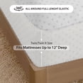 thumbnail image 2 of Regency Heights Ensemble de Literie 5 Pcs pour Lit Simple/Simple TG, Couette Réversible avec Ensemble de Draps et Taies, Bleu Marine, Couleur Unie, 2 of 12