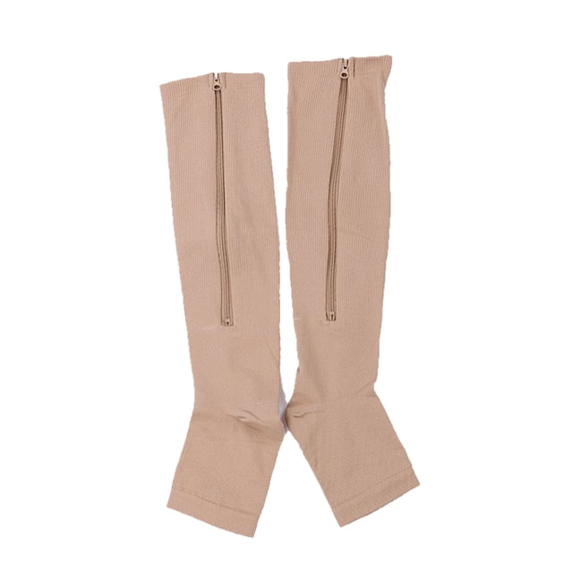 Maytalsory Bas de Compression Respirants à Fermeture Éclair Performance avec Confort Maximal Couleur Peau P/M 1Ensemble