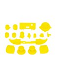 thumbnail image 4 of Handles Accessories Kits,Full Game Controller Set Replacement Buttons Trigger Bumper Full Complete Repair Black, 4 of 7
