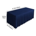 thumbnail image 3 of Jupe de Table en Polyester Uni pour Banquets, Mariages et Conférences, 3 of 6