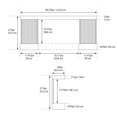 thumbnail image 3 of ActiveFlame Home Décor Series Fireplace Floating Mantel Shelf with Lighting, Hexagon Tile, 3 of 5