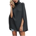 thumbnail image 1 of Erwazi Chandails à Col Roulé pour Femmes, Tricotés, Manches Longues, Tuniques Décontractées, Unis, Amples, Chauds, Chandails à Enfiler pour Femmes pour l'Automne et l'Hiver, 1 of 4