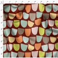 thumbnail image 4 of Soimoi Velvet Fabric Semi Circle Geometric Print Fabric by the Yard 58 Inch Wide, 4 of 5