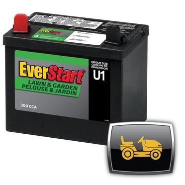 EverStart Lawn Garden U1-300N Battery, 12 Volt, Lawn & Garden Battery, Group Size U1, 300 CCA