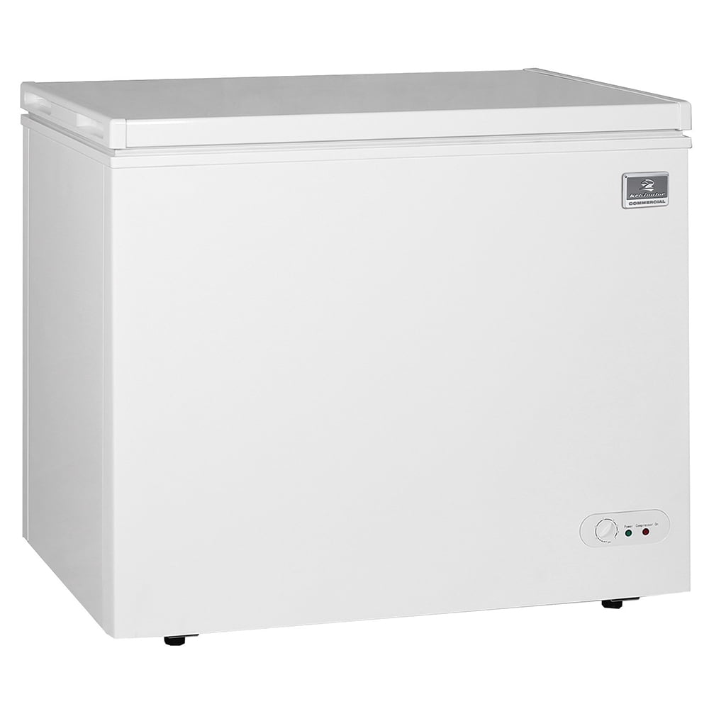 Kelvinator Commercial KCCF073WS 37 13/16" Mobile Chest Freezer w/ Wire Storage Basket - White, 115v