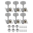 thumbnail image 2 of Chevilles et Touches d'Accord de Guitare, Conception Professionnelle Installation Facile Structure Stable Résistance Corrison Têtes de Machine Guitare Grande Durabilité pour Ukulélé 3 Gauche et 3 Droit,2 Gauche et, 2 of 8