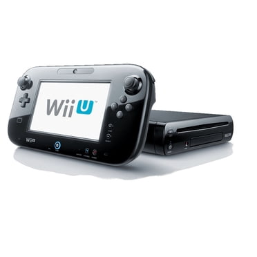 Console Nintendo Wii U WiiU Noire Remise à Neuf 32 Go Manette de Luxe Câbles Barre de Capteurs (Remis à Neuf)