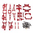 thumbnail image 4 of Xuanheng 1/14 RC Car Upgrades Accessories Front and Rear Shock Tower for 14210 Trucks red, 4 of 6