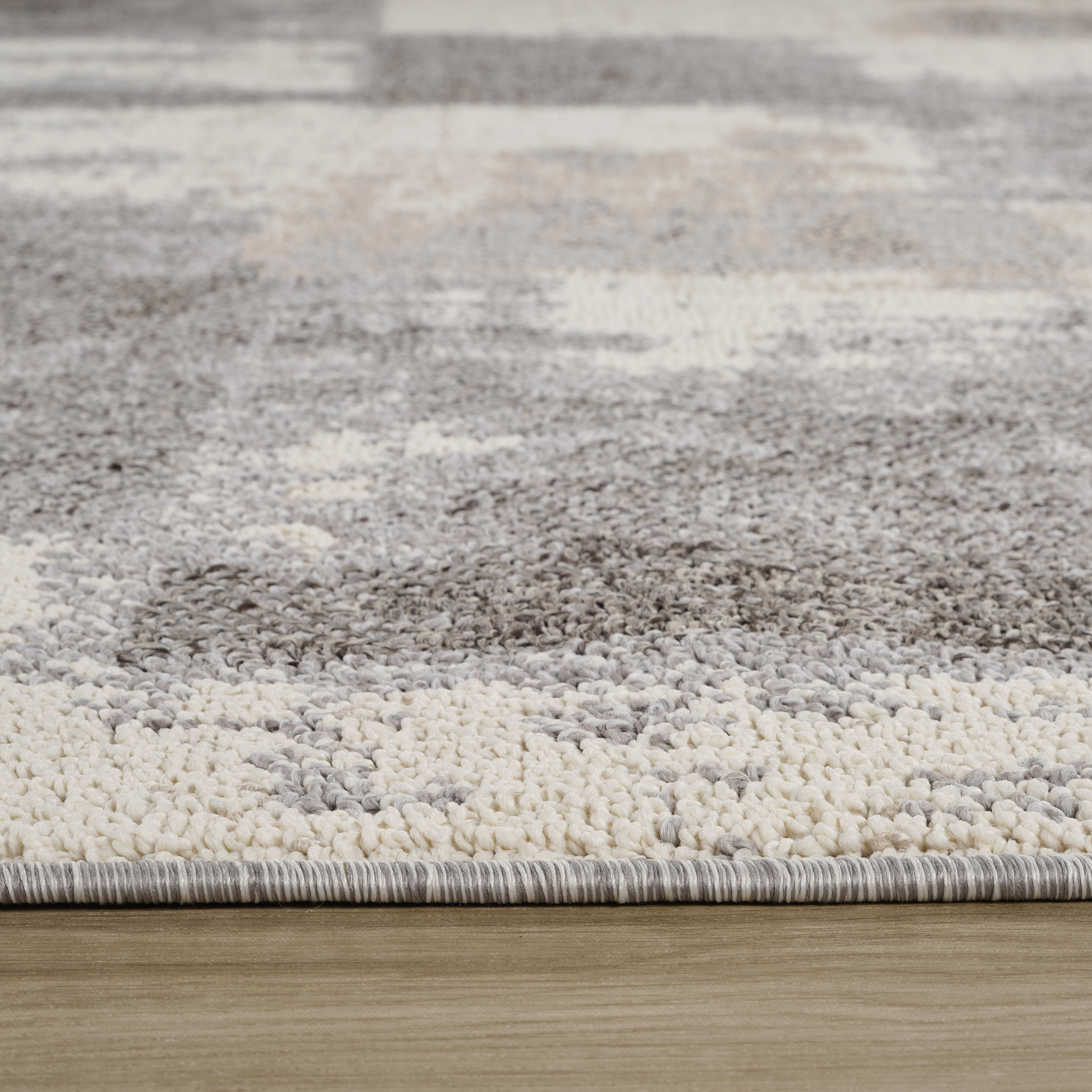 Rug Branch Jules Abstract Indoor Area Rug, Grey Beige, Modern - Living Room, Bedroom, Dining and Kitchen