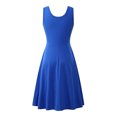 thumbnail image 3 of LUXUR Robe Longue d'Été de Plage pour Femmes, Bleu Royal, 3 of 3