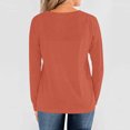 thumbnail image 4 of Meichang Womens Henley Shirts Long Sleeve Tops Button Neck Loose Fit Pullover Basic Solid Going Out Tops Spring Fashion Outfits 2025, 4 of 7