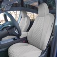 thumbnail image 2 of For 2020-2025 Tesla Model Y FH Group Waterproof Neoprene Custom Fit Made Car Seat Covers - Front Set Solid Gray, 2 of 6