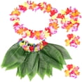 thumbnail image 1 of SHISUYAN 1Set Hawaiian Party Costume Set Tropical Beach Style Cloth Photography Prop For Adults, 1 of 9