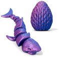 thumbnail image 2 of Birdeem Fish Tank Decorations, Fish Tank Decoration, Sharks Ornament Fish Tank Coffee Table Ornament All Joint Movable Standing Small Gift, Shark Tank Products, 2 of 5