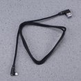 thumbnail image 3 of 1M Right Angle USB Micro Cable Braided USB 2.4 A to 90 Degree Data Cable Charger Cord for Universal Android Phone (Black), 3 of 6