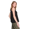 thumbnail image 4 of Iyla Women's Drapey V-Neck Tank Top, 4 of 6