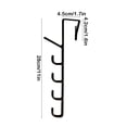 thumbnail image 3 of UsRHHA Hanging Clothes Rack Hat Storage, Behind the Door Clothes Hook Organizer, Space Saving Garment Management, 3 of 6