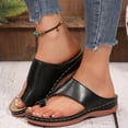 thumbnail image 2 of Mepaouo Platform Flip Flops for Women 2025 Comfortable Split Toe Arch Support Walking Dressy Sandals, 2 of 8