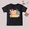 thumbnail image 5 of Petits Garçons de la Rentrée Hauts Graphiques Enfants T-Shirt à Manches Courtes Doux Chemise Décontractée Vêtements Tendance Noir Taille 7-8T, 5 of 5