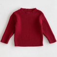 thumbnail image 4 of RXIRUCGD Chandail Tricoté Extensible à Manches Longues Col Rond pour Enfants Hommes et Femmes, Vin, Taille : 130, 4 of 9