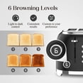 thumbnail image 4 of Salton NuRetro Digital 4 Slice Toaster, Midnight Black Model ET2184BK, 4 of 8