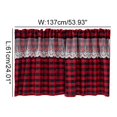 thumbnail image 1 of Buffalo Check Plaid Window Valances White and Black Farmhouse Design Window Treatment Decor Curtains Rod Pocket Valances, 1 of 5