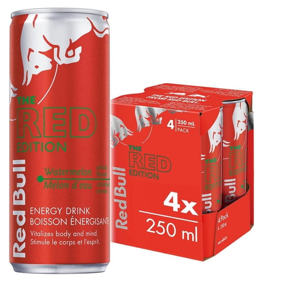 Red Bull Boisson Énergisante, Melon d'Eau4x250ml