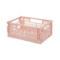 thumbnail image 2 of Aodebiao Foldable Plastic Small Baskets for Organizing and Storage, Collapsible Storage Crate for Home Bedroom Office Classroom Drawer Organizers, 2 of 6
