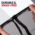 thumbnail image 3 of Canadian Linen Large Mesh Laundry Bags 24”x36” 2 Pack, Drawstring Clothes Organizer Waterproof Fabric Travel Bag Washable Laundry Basket Storage Bag Durable Hamper Home College Dorm Camp Closet, Black, 3 of 10