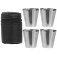 thumbnail image 1 of DLY Stainless Steel Shot Cups, 30ml, Outdoor, Set of 4, 1 of 7